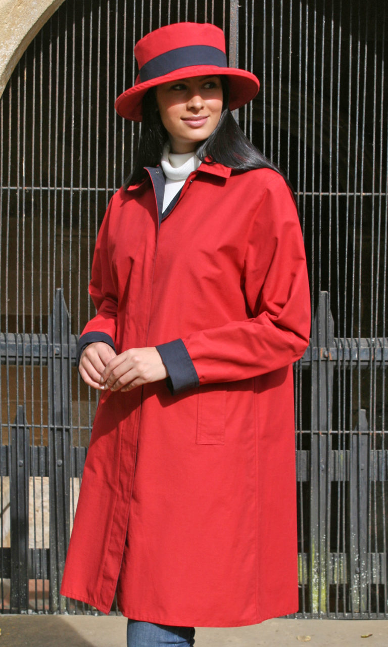 Manteau De Pluie Femme Doublé Raton Laveur - Taille M - Occasion Très Bon État - Style Imper Vintage